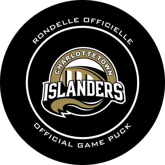 QMJHL Charlottetown Islanders Official Game Puck (Season 2021-2022) - Islanders#4