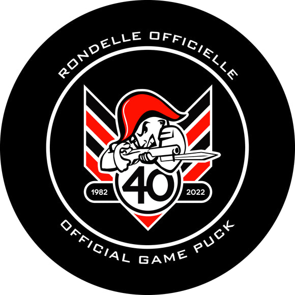 QMJHL Drummondville Voltigeurs Official Game Puck (Season 2021-2022) - Voltigeurs#4