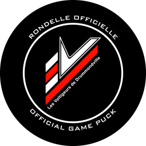 QMJHL Drummondville Voltigeurs Official Game Puck (Season 2021-2022) - Voltigeurs#5