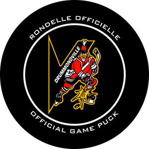 QMJHL Drummondville Voltigeurs Official Game Puck (Season 2021-2022) - Voltigeurs#6