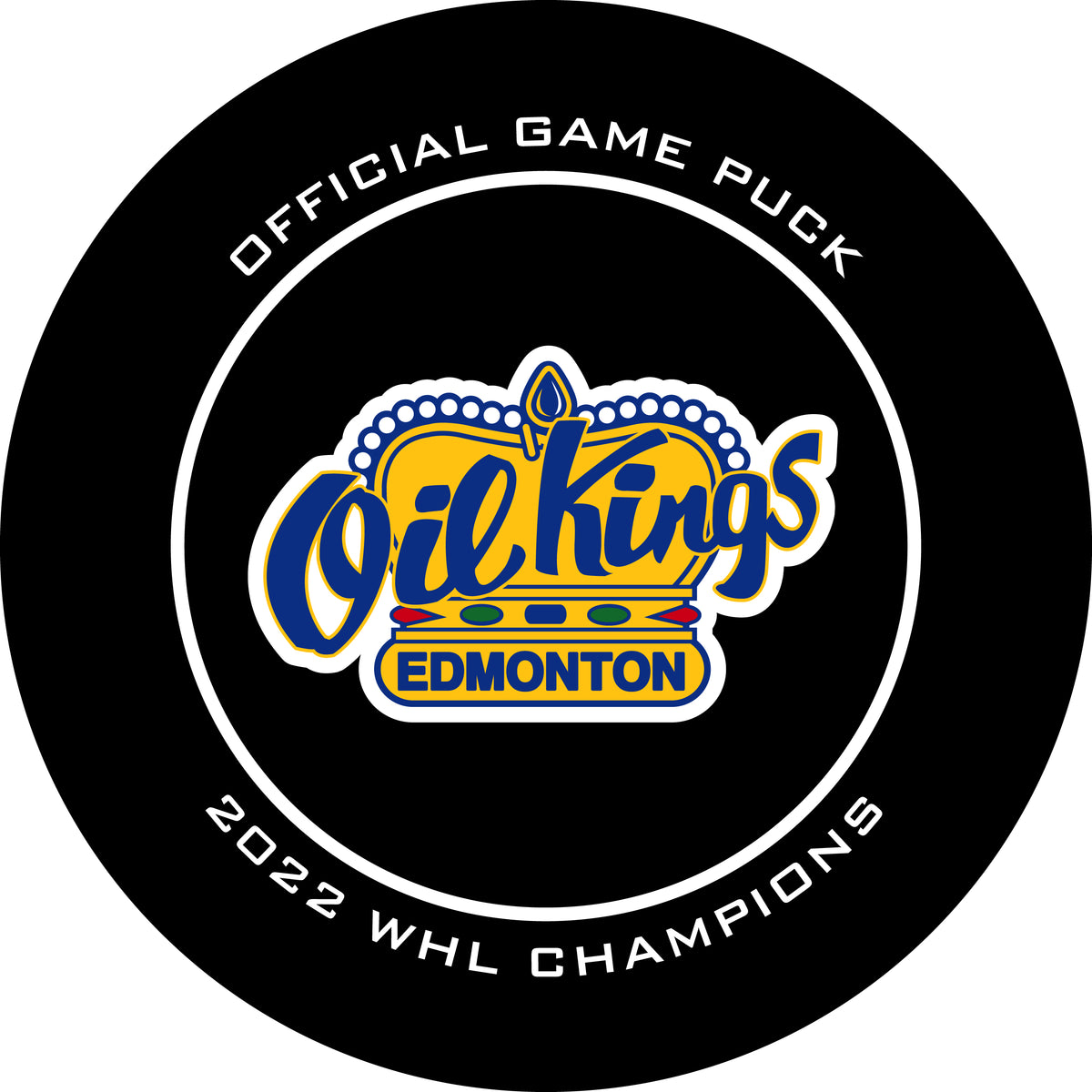 WHL Edmonton Oil Kings Official Game Puck (Season 20222023) Edmonto