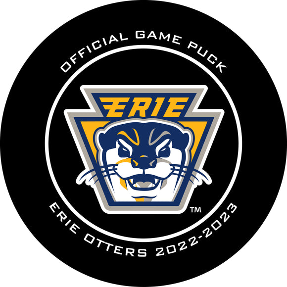 OHL Erie Otters Official Game Puck (Season 2022-2023) - Erie#3