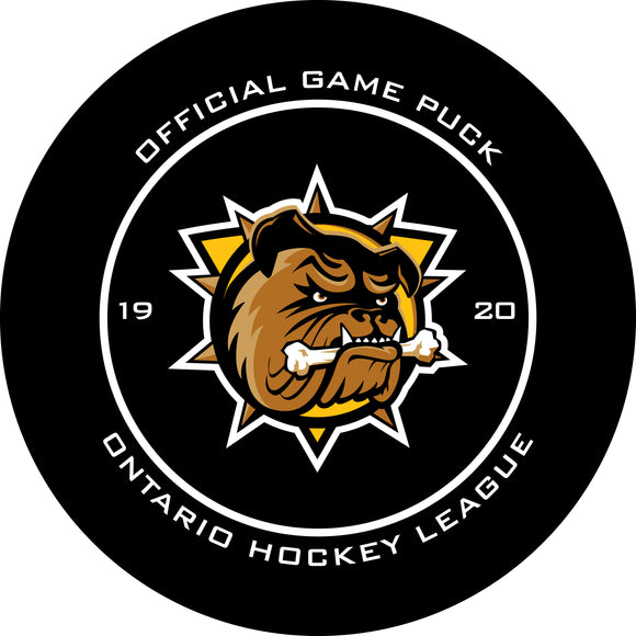 OHL Hamilton Bulldogs Official Game Puck (Season 2019-2020) - Bulldogs#3