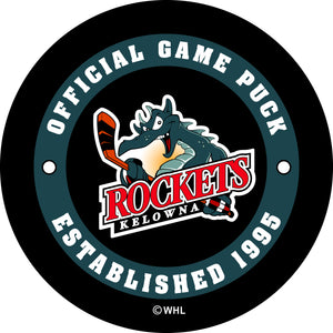 WHL Kelowna Rockets Official Game Puck (Season 2020-2022) - Kelowna#4