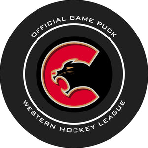 WHL Prince George Cougars Official Game Puck (Season 2020-2021) - Cougars#3