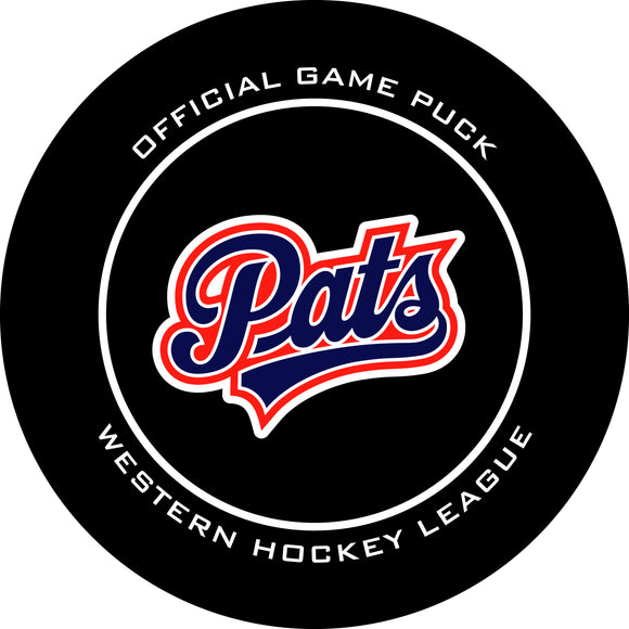 WHL Regina Pats Official Game Puck (Season 2019-2023) - Pats#3