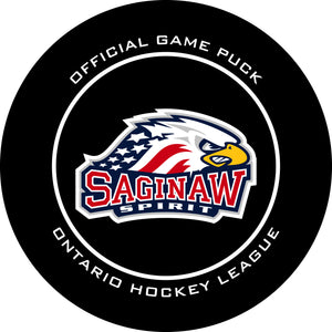 OHL Saginaw Spirit Official Game Puck (Season 2019-2023) - Spirit#2