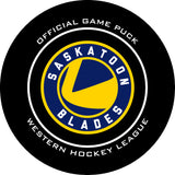 WHL Saskatoon Blades Official Game Puck (Season 2022-2023) - Saskatoon#5