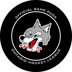 OHL Sudbury Wolves Official Game Puck (Season 2019-2021) - Wolves#3