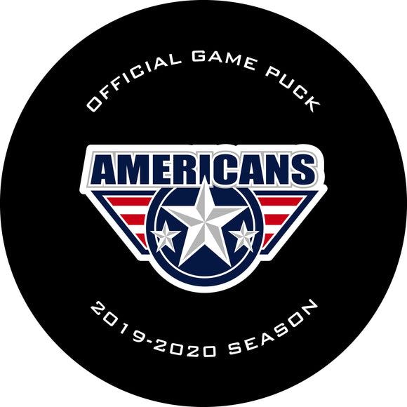 WHL Tri-City Americans Official Game Puck (Season 2019-2020) - Americans#3