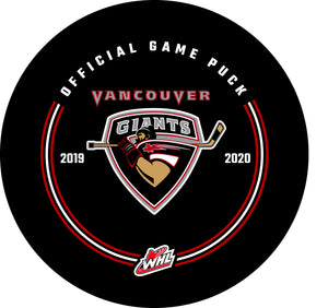 WHL Vancouver Giants Official Game Puck (Season 2019-2020) - Vancouver#7