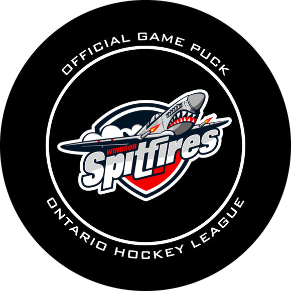 OHL Windsor Spitfires Official Game Puck (Season 2019-2022) -Spitfires#2