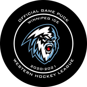 WHL Winnipeg Ice Official Game Puck (Season 2020-2021) - Winnipeg#2