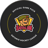OHL North Bay Battalion 2025-2026 Official Game Puck