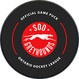 OHL Soo Greyhounds 2025-2026 Official Game Puck