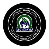 WHL Swift Current Broncos Official Game Puck (Season 2014-2015) - Broncos#2