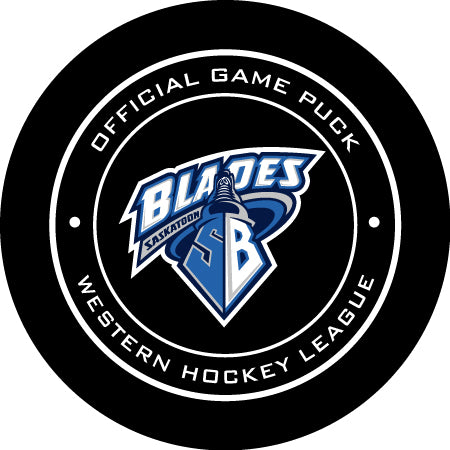 WHL Saskatoon Blades Official Game Puck (Season 2014-2015) - Saskatoon#1