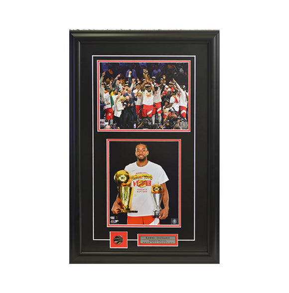 Kawhi Leonard Trophies & Team Trophy Framed Photo (17 by 27 Frame)
