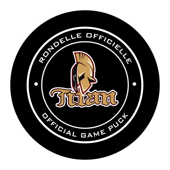 QMJHL Acadie-Bathurst Titan Official Game Puck (Season 2017-2018) - Titan#2