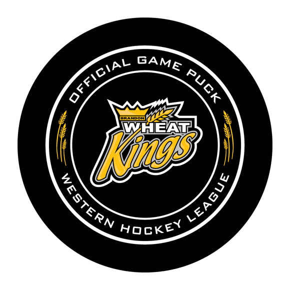 WHL Brandon Wheat Kings Official Game Puck (Season 2017-2018) - Brandon#1