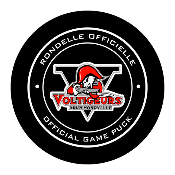 QMJHL Drummondville Voltigeurs Official Game Puck (Season 2017-2018) - Voltigeurs#1