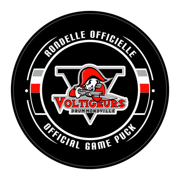 QMJHL Drummondville Voltigeurs Official Game Puck (Season 2016-2017) - Voltigeurs#2