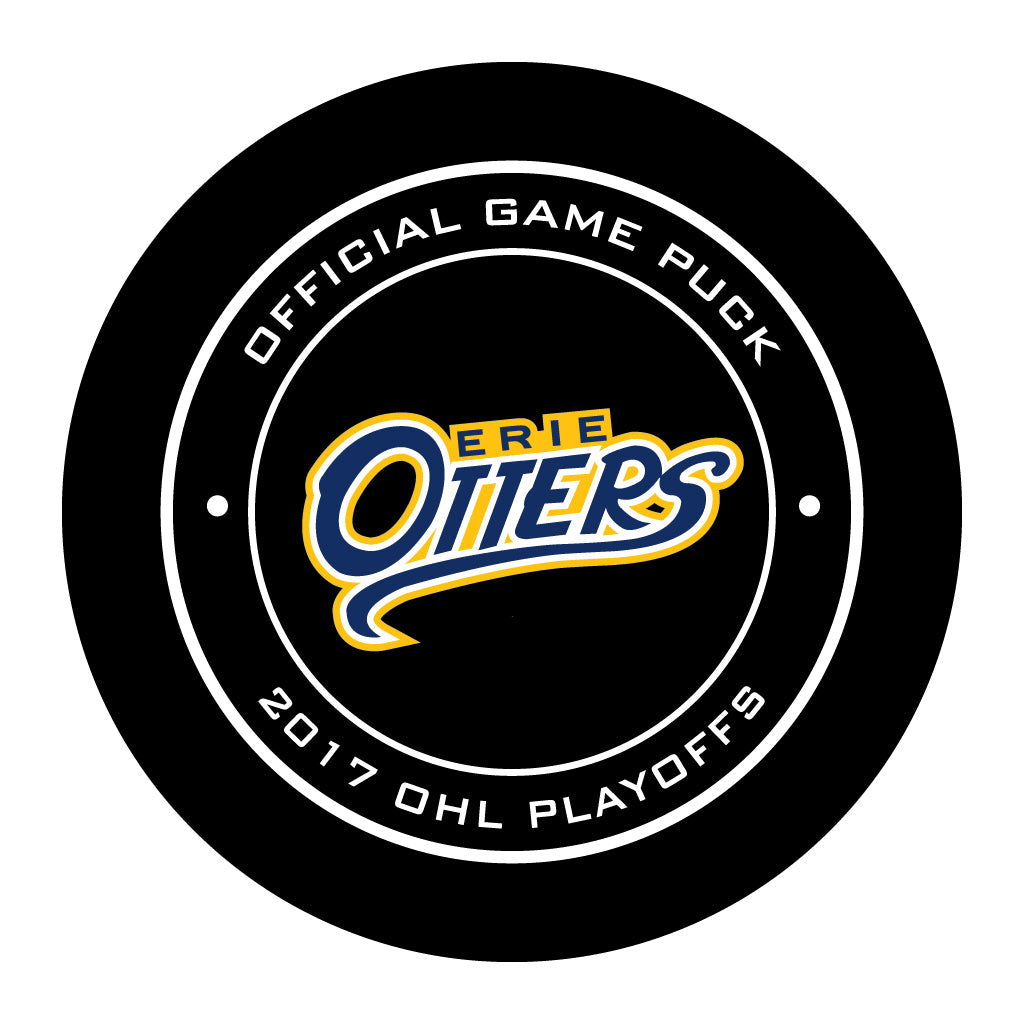 OHL Erie Otters Official Playoffs Game Puck 2017 Erie 1 Ogre Brand ohl-erie-otters-official-playoffs-game-puck-2017-erie-1-ogre-brand
