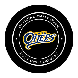OHL Erie Otters Official Playoffs Game Puck 2017 - Erie#1