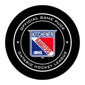 OHL Kitchener Rangers Official Game Puck (Season 2015-2019) - Rangers#1