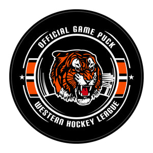 WHL Medicine Hat Tigers Official Game Puck (Season 2012-2015) - Tigers#2