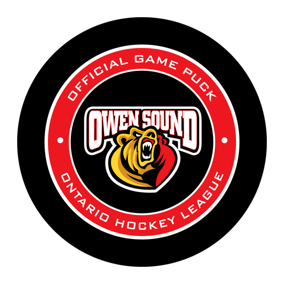 OHL Owen Sound Attack Official Game Puck (Season 2015-2016) - Attack#2