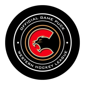 WHL Prince George Cougars Official Game Puck (Season 2017-2018) - Cougars#1