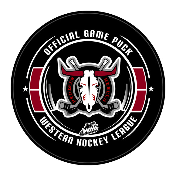 WHL Red Deer Rebels Official Game Puck (Season 2015-2016) - Rebels#2