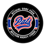 WHL Regina Pats Official Game Puck (Season 2015-2016) - Pats#1