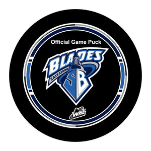 WHL Saskatoon Blades Official Game Puck (Season 2015-2016) - Saskatoon#2