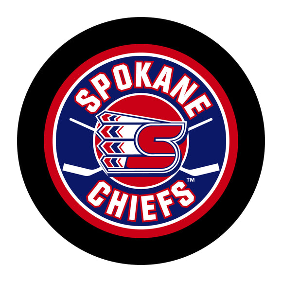 WHL Spokane Chiefs Official Game Puck (Season 2015-2016) - Spokane#1