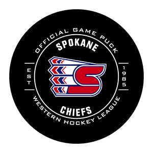 WHL Spokane Chiefs Official Game Puck (Season 2017-2018) - Spokane#2