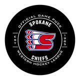 WHL Spokane Chiefs Official Game Puck (Season 2017-2018) - Spokane#2