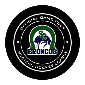 WHL Swift Current Broncos Official Game Puck (Season 2017-2018) - Broncos#1