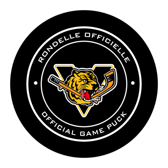 QMJHL Victoriaville Tigres Official Game Puck (Season 2017-2018) - Victoriaville#1